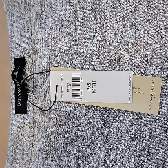 Banana Republic Factory Size PXS Gray and White Layered-Look Sleeveless Top. NEW - Picture 8 of 10